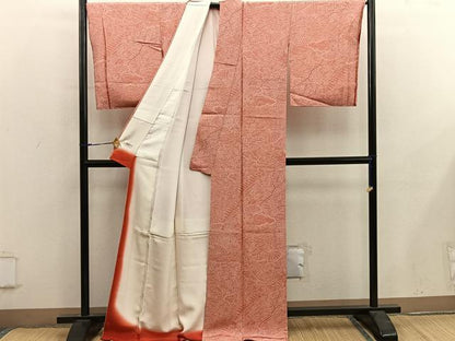平和屋着物■江戸小紋　扇面枝梅文　やまと誂製　正絹　逸品　BAAY0071mz