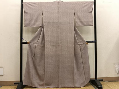 平和屋着物■江戸小紋　飯島輝也　幾何学文様　正絹　逸品　BAAY0075mz