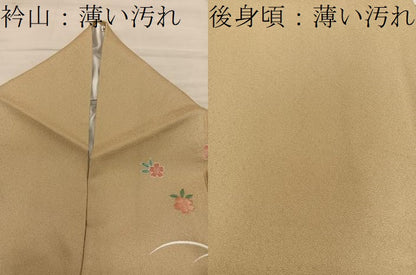 平和屋着物■訪問着　刺繍　雲重ね菊花文　暈し染め　金彩　正絹　逸品　BAAY0076mz