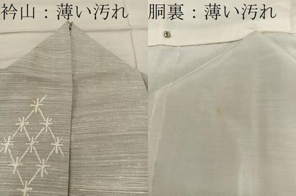 平和屋着物■上質な紬　菱　正絹　逸品　BAAY0082mz