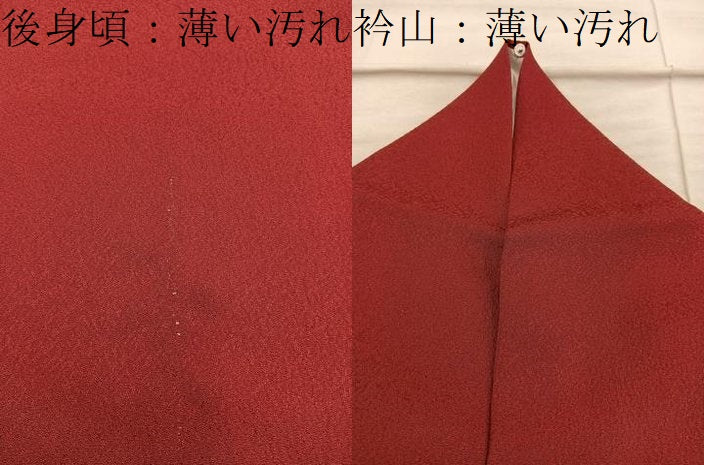 平和屋着物■上質な色無地　紅海老茶　正絹　逸品　BAAY0090mz