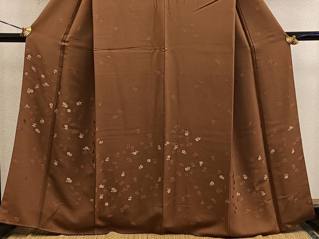 平和屋着物●訪問着　草花文　正絹　逸品　BAAY0093mz