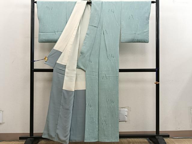 平和屋着物■上質な小紋　正絹　逸品　BAAY0103mz