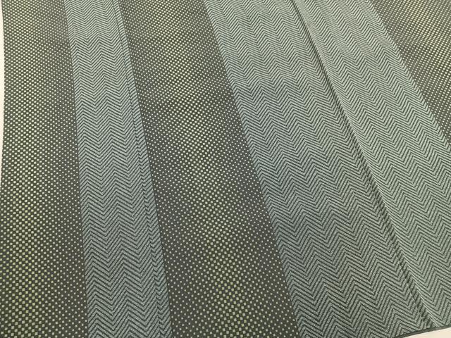 平和屋着物■上質な小紋　幾何学間道　正絹　逸品　BAAY0105mz