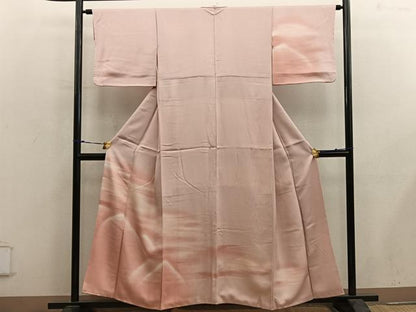 平和屋着物■訪問着　霞文　暈し染め　正絹　逸品　BAAY0113mz