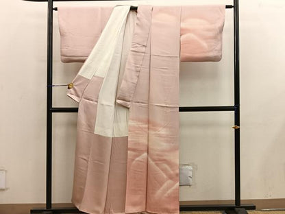 平和屋着物■訪問着　霞文　暈し染め　正絹　逸品　BAAY0113mz