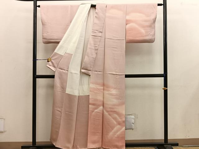 平和屋着物■訪問着　霞文　暈し染め　正絹　逸品　BAAY0113mz