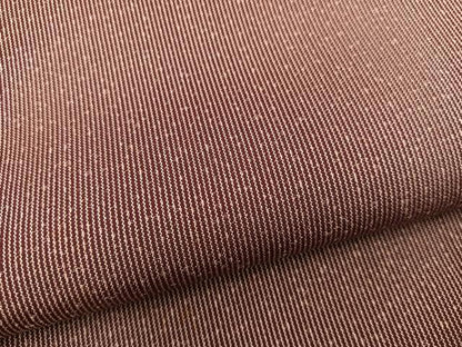 平和屋着物●江戸小紋　万筋　栗皮茶×白色　たたき染め　正絹　逸品　BAAY0118mz