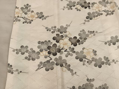 平和屋着物■訪問着　枝梅文　金彩　正絹　逸品　BAAY0138mz