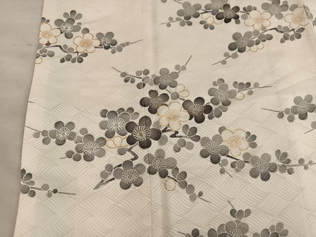 平和屋着物■訪問着　枝梅文　金彩　正絹　逸品　BAAY0138mz