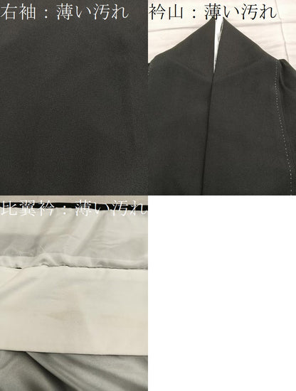 平和屋着物■豪華黒留袖　花車文　金彩　正絹　逸品　BAAY0141mz