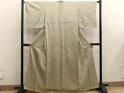 平和屋着物■上質な小紋　総絞り　正絹　逸品　BAAY0142mz
