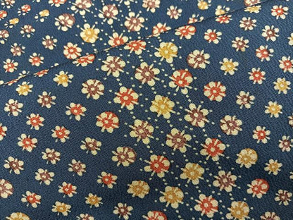 平和屋着物■上質な小紋　型染め　草花文　正絹　逸品　BAAY0146mz