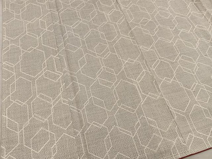 平和屋着物■上質な紬　亀甲文　正絹　逸品　BAAY0151mz