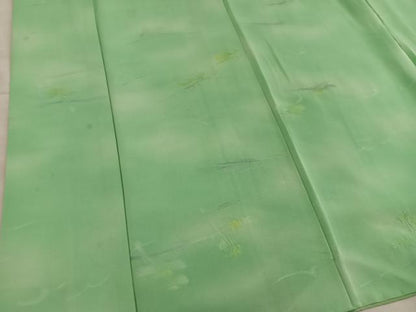 平和屋着物■上質な小紋　枝葉文　暈し染め　正絹　逸品　BAAY0154mz