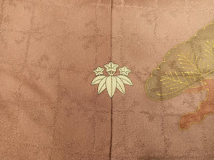 平和屋着物■訪問着　刺繍　立波花文　暈し染め　金彩　正絹　逸品　BAAY0159mz