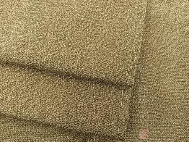 平和屋着物●江戸小紋　彫士：住田双光　霞文　鬼しぼ縮緬　正絹　逸品　未使用　BAAY0163mz