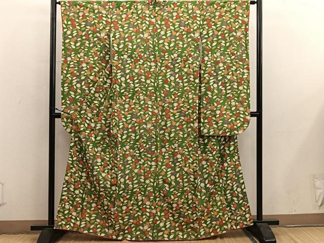 平和屋着物■豪華振袖　菊花文　金彩　正絹　逸品　BAAY0165mz