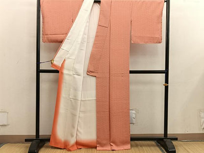 平和屋着物■江戸小紋　麻の葉文様　正絹　逸品　BAAY0166mz
