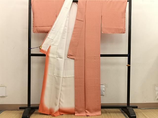 平和屋着物■江戸小紋　麻の葉文様　正絹　逸品　BAAY0166mz