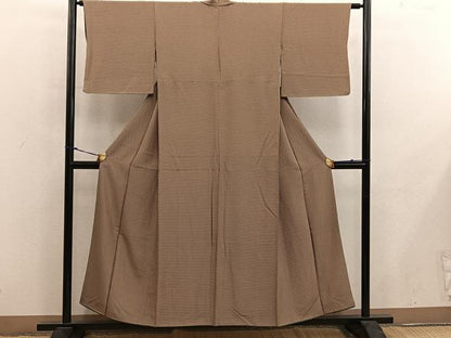 平和屋着物■上質な小紋　亀甲文　正絹　逸品　BAAY0167mz