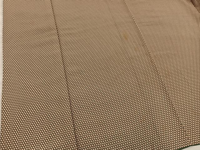 平和屋着物■上質な小紋　亀甲文　正絹　逸品　BAAY0167mz