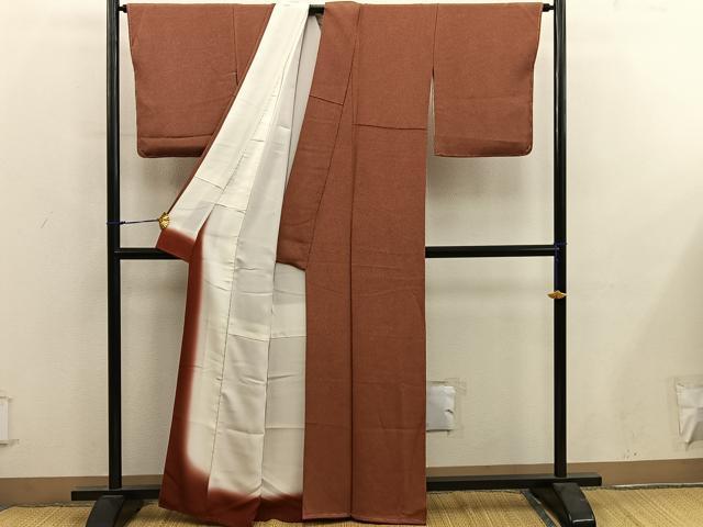 平和屋着物●江戸小紋　彫士：住田双光・染士：服部光擴　鮫小紋柄　鬼しぼ縮緬　正絹　逸品　未使用　BAAY0174mz