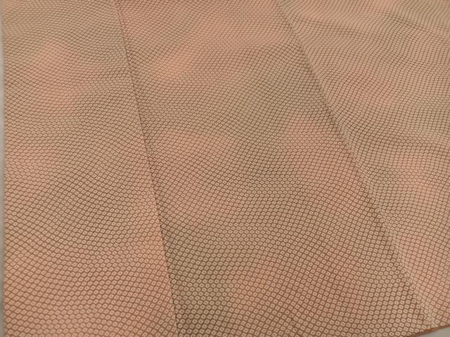 平和屋着物■上質なお召　鹿の子文様　暈し染め　正絹　逸品　BAAY0176mz