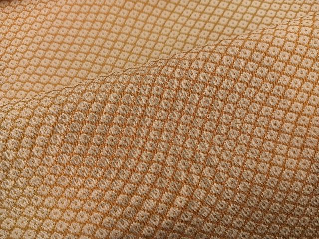 平和屋着物■上質なお召　鹿の子文様　暈し染め　正絹　逸品　BAAY0176mz