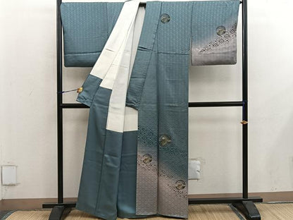 平和屋着物■訪問着　花鳥文　暈し染め　金彩　正絹　逸品　BAAY0177mz