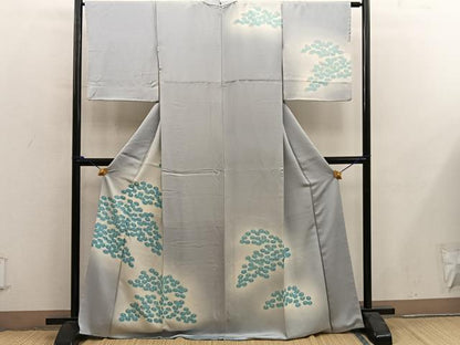 平和屋着物■訪問着　草花文　暈し染め　正絹　逸品　BAAY0181mz