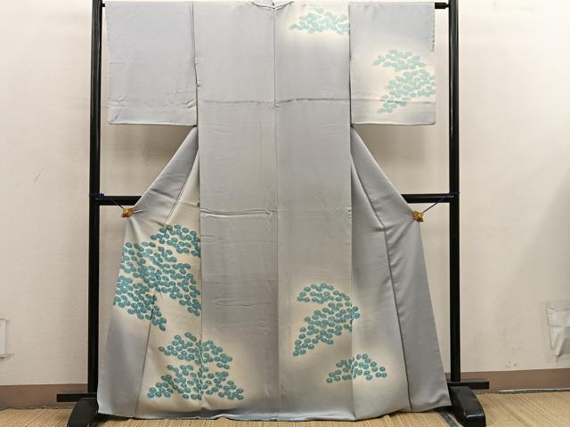 平和屋着物■訪問着　草花文　暈し染め　正絹　逸品　BAAY0181mz