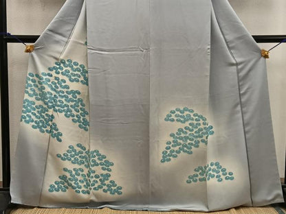 平和屋着物■訪問着　草花文　暈し染め　正絹　逸品　BAAY0181mz