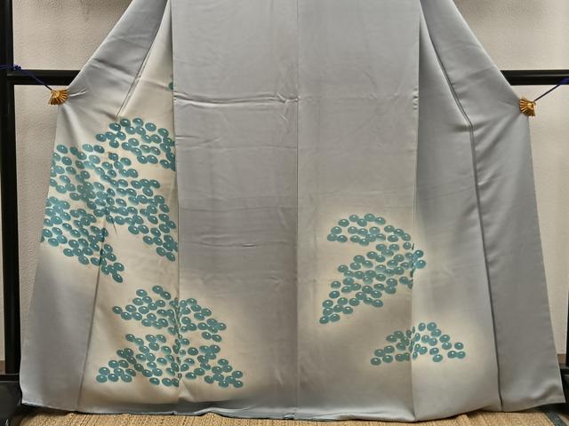 平和屋着物■訪問着　草花文　暈し染め　正絹　逸品　BAAY0181mz