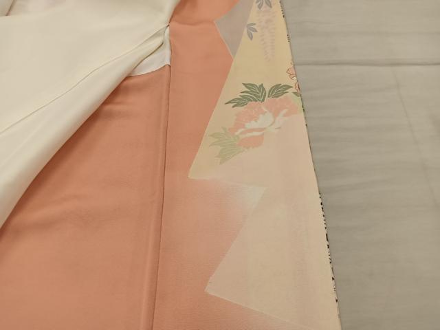 平和屋着物■豪華色留袖　駒刺繍　鳳凰花文　暈し染め　正絹　逸品　BAAY0183mz