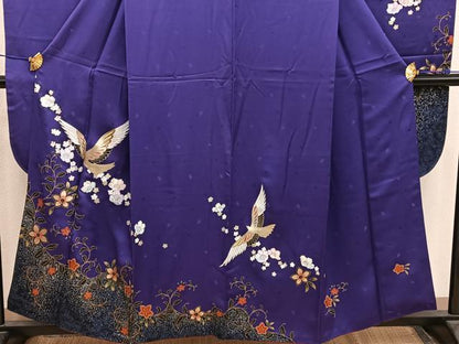 平和屋着物■豪華振袖　花鳥文　金彩　正絹　逸品　BAAY0185mz