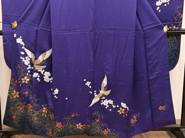 平和屋着物■豪華振袖　花鳥文　金彩　正絹　逸品　BAAY0185mz