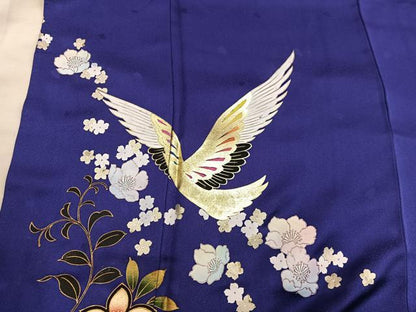 平和屋着物■豪華振袖　花鳥文　金彩　正絹　逸品　BAAY0185mz