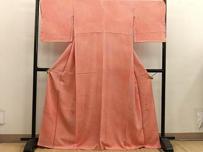 平和屋着物■日展作家　山本唯与志　レリーフ染　小紋　霞文　暈し染め　正絹　逸品　BAAY0194mz