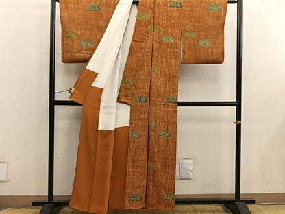 平和屋着物■上質な小紋　動物文　正絹　逸品　BAAY0195mz