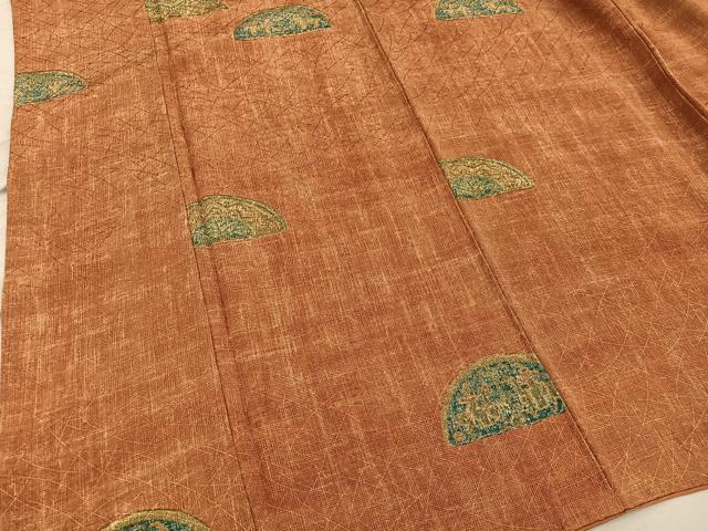 平和屋着物■上質な小紋　動物文　正絹　逸品　BAAY0195mz