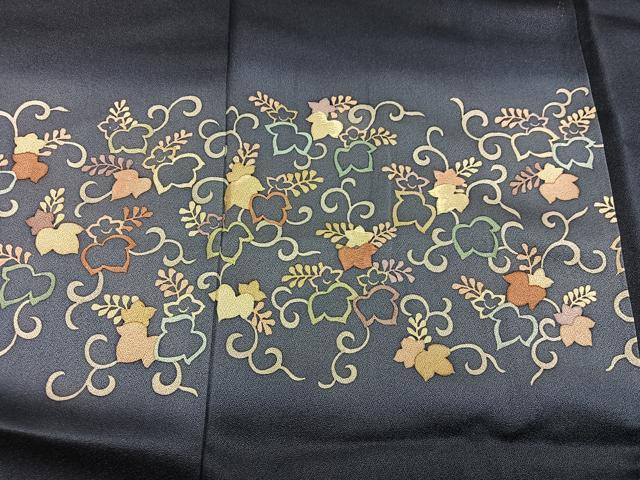 平和屋着物■訪問着　菊唐草文　暈し染め　三越扱い　正絹　逸品　BAAY0196mz