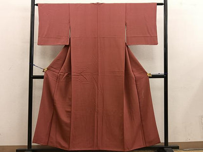 平和屋着物●人間国宝　初代 六谷梅軒(六谷紀久男)錐彫り　重要無形文化　財伊勢型紙　江戸小紋　行儀　正絹　逸品　BAAY0199mz