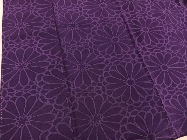平和屋着物■上質なお召　菊花文　正絹　逸品　BAAY0206mz
