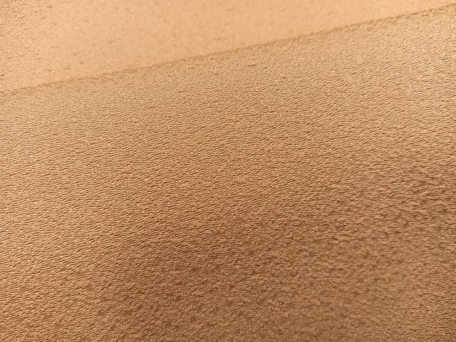 平和屋着物●上質な色無地　霞地紋　萱草色　銀座おゝぎ屋扱い　正絹　逸品　BAAY0212mz