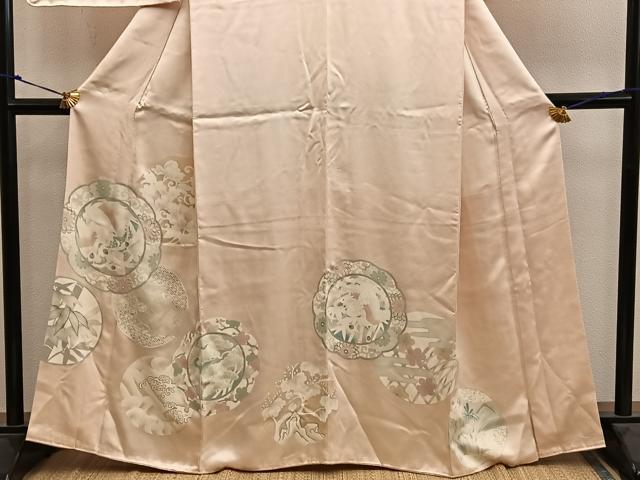 平和屋着物■色留訪問着　鳳凰花文　正絹　逸品　BAAY0216mz