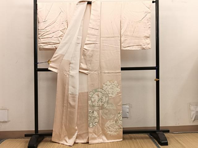 平和屋着物■色留訪問着　鳳凰花文　正絹　逸品　BAAY0216mz