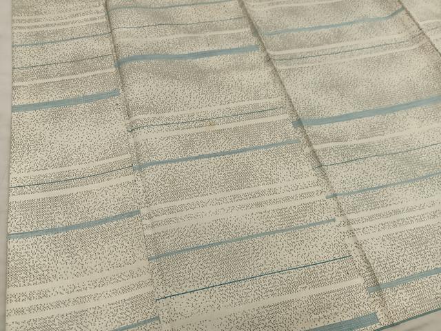 平和屋着物■上質な紬　横段文　正絹　逸品　BAAY0223mz
