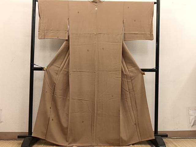平和屋着物■上質な小紋　箔散らし　金彩　正絹　逸品　BAAY0228mz