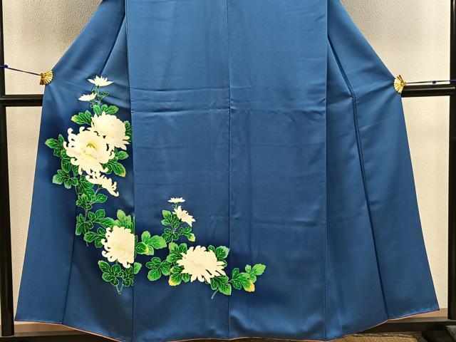 平和屋着物■訪問着　相良刺繍　乱菊　正絹　逸品　BAAY0231mz